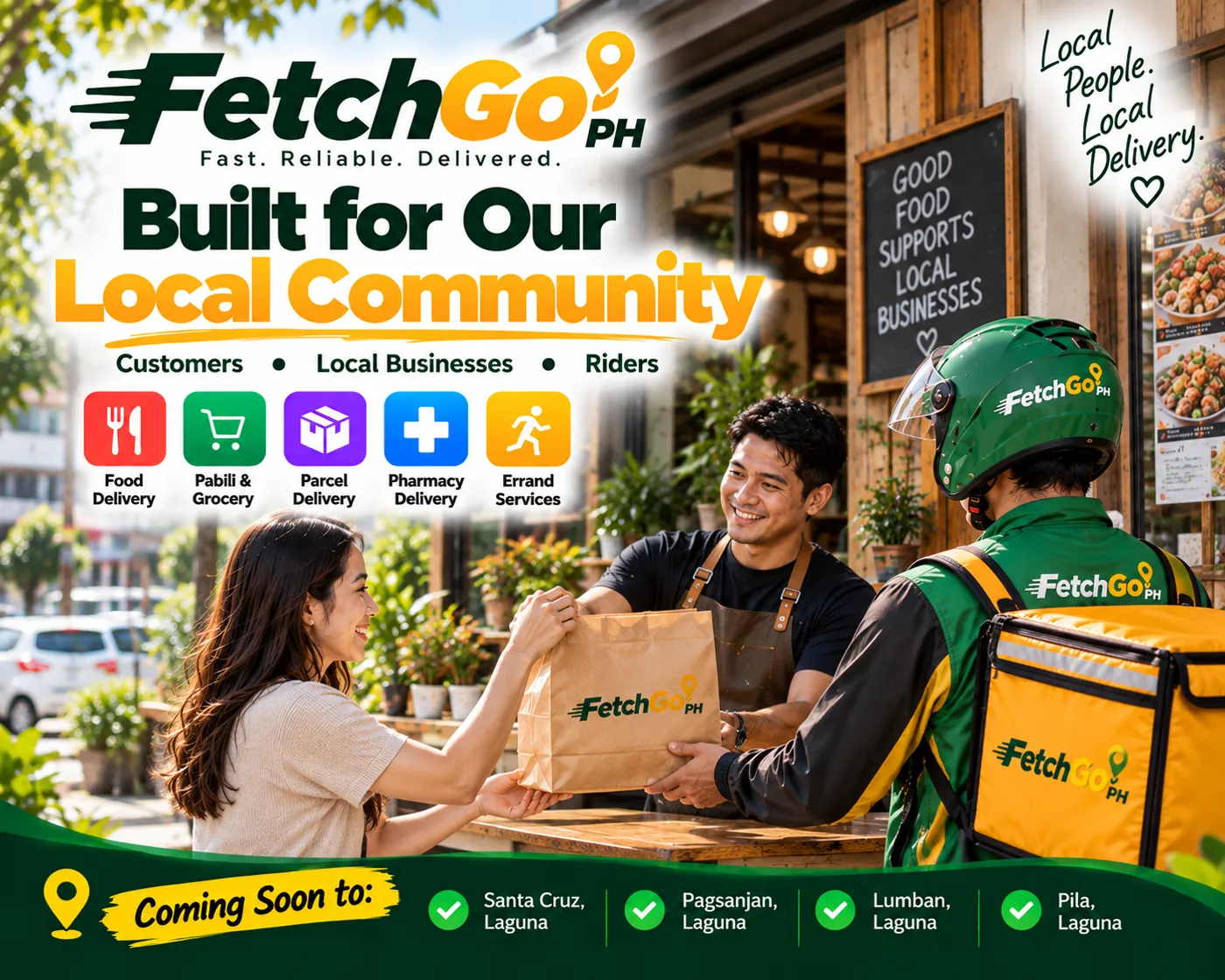 FetchGo PH connecting customers, local businesses and riders in Laguna